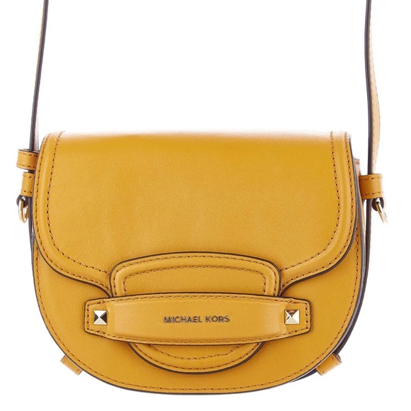 MICHAEL MICHAEL KORS Leather Saddle Crossbody - Picture 4 of 11